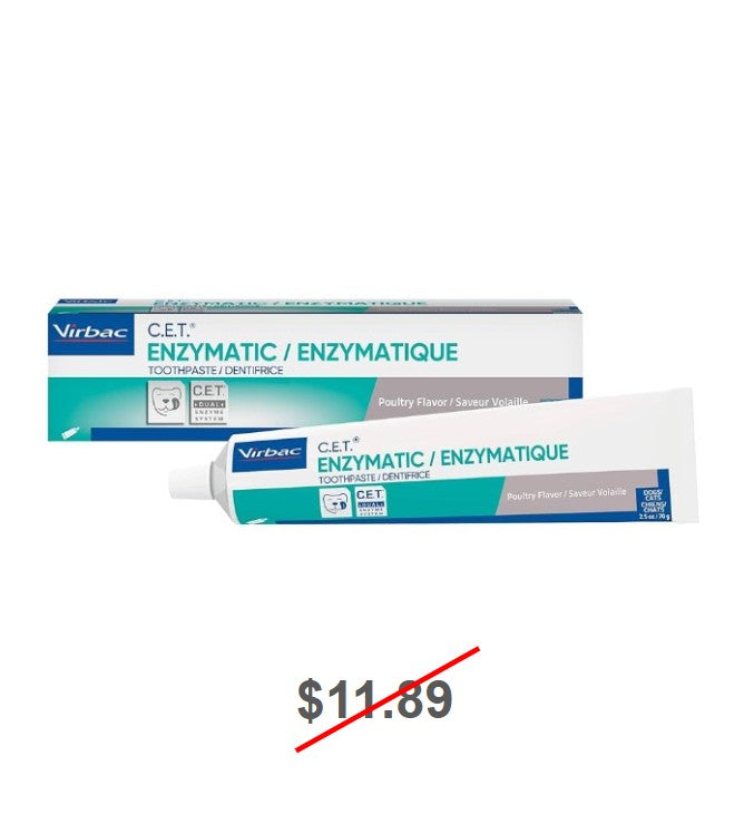 C.E.T. Enzymatic Toothpaste, Poultry Flavor, 2.5oz