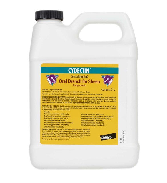 Cydectin (Moxidectin) Oral Drench for Sheep, 1 Liter