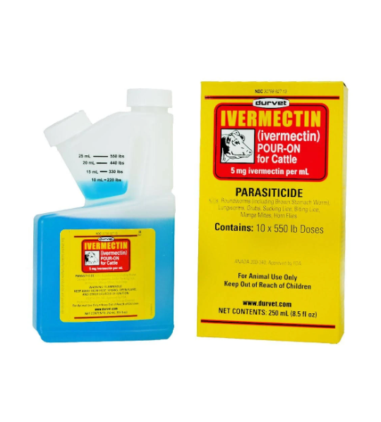 Ivermectin Pour-On for Cattle, 250mL