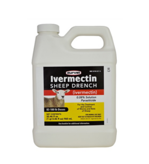 Ivermectin Sheep Drench 0.08% Solution, 960mL