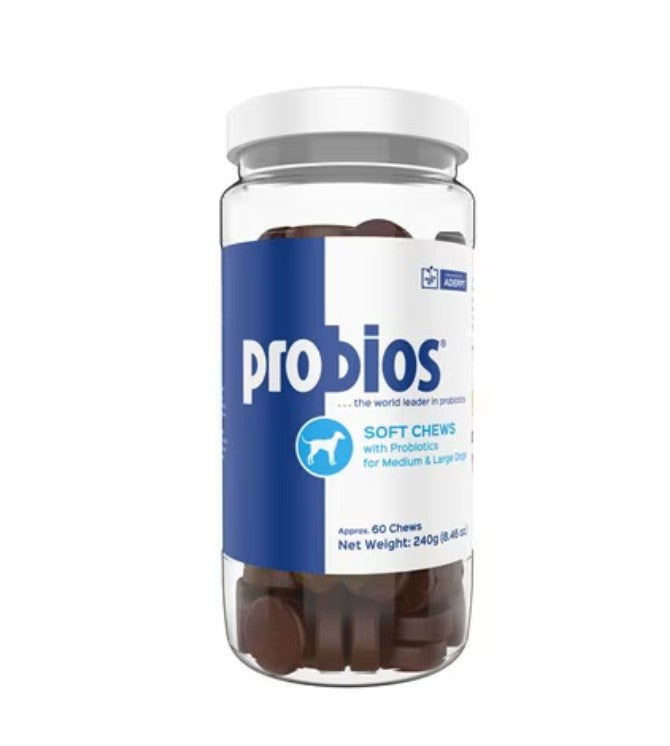 Probios Soft Chews for Medium and Large Dogs, 60 Count
