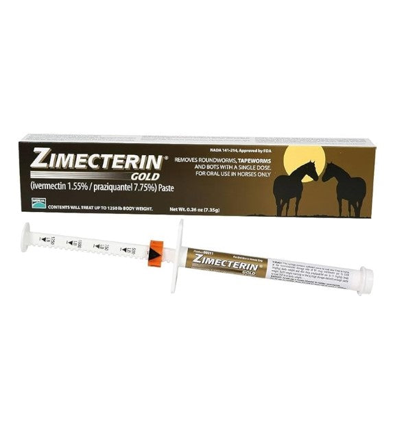 Zimecterin Gold Dewormer Paste for Horses, 7.35gm