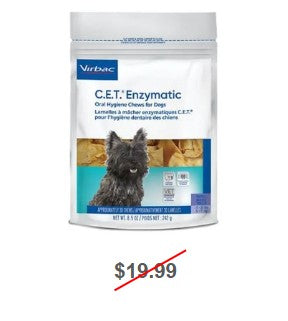 C.E.T. Enzymatic Oral Hygiene Chews for Dogs, Small, 30 Count