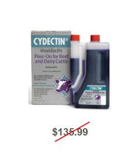 Cydectin (Moxidectin) Pour-On for Beef and Dairy Cattle, 1 Liter