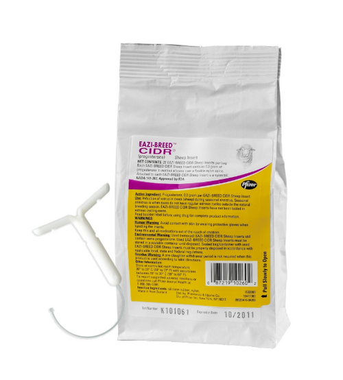 Eazi-Breed CIDR (Progesterone) Sheep Insert, 20 Count