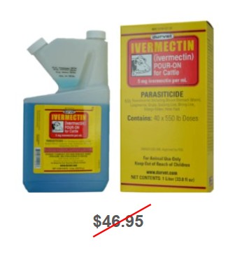 Ivermectin Pour-On for Cattle, 1 Liter