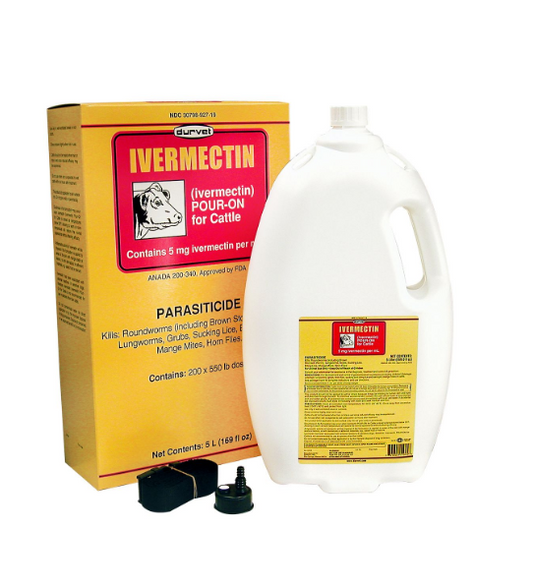 Ivermectin Pour-On for Cattle, 5 Liter