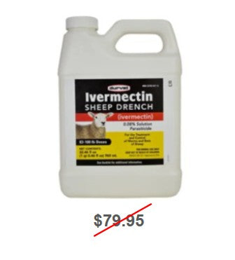 Ivermectin Sheep Drench 0.08% Solution, 960mL
