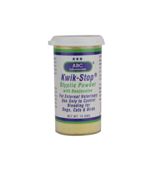Kwik Stop Styptic Powder with Benzocaine, 0.5oz