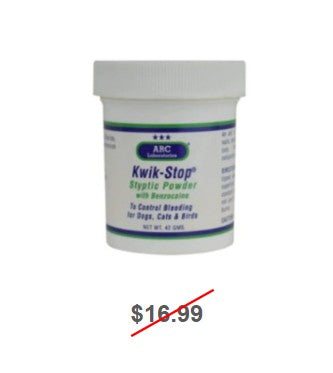 Kwik Stop Styptic Powder with Benzocaine, 1.5oz