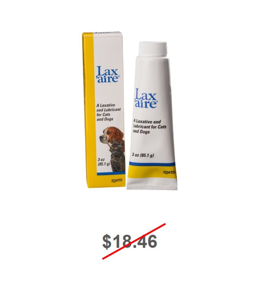 Lax-Aire Medication for Digestive Issues for Cats & Dogs, 3-oz bottle