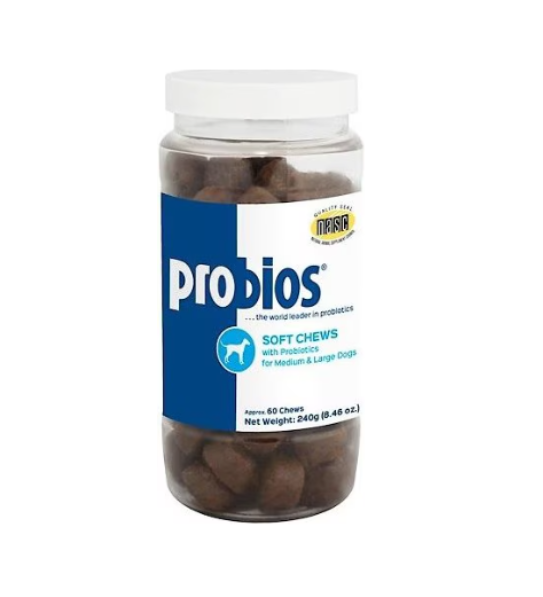 Probios Soft Chews for Medium and Large Dogs, 60 Count