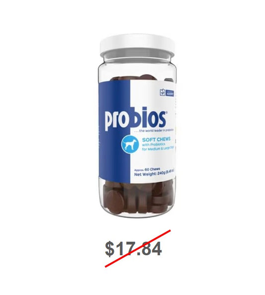 Probios Soft Chews for Medium and Large Dogs, 60 Count