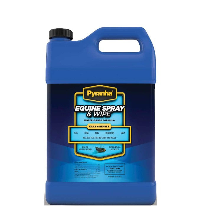 Pyranha Equine Spray and Wipe Fly Spray - Gallon