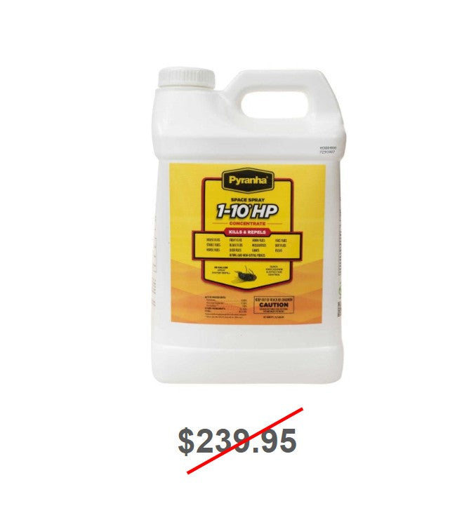 Pyranha Fly Space Spray 1-10 HP Concentrate for 55 Gallon Spray System