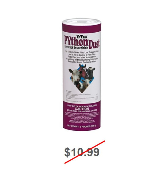 Python Dust, Livestock Insecticide, 2lb