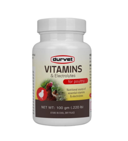 Vitamins and Electrolytes for Poultry, 100gm