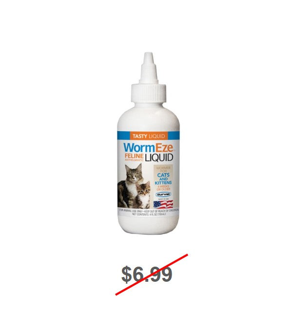 WormEze Feline Anthelmintic Liquid, 4oz